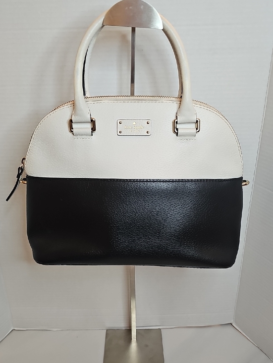 kate spade Handbags - kate spade Black & Cream Two-Tone Dome Satchel